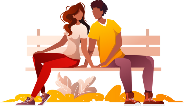 Couple In Love Illustration